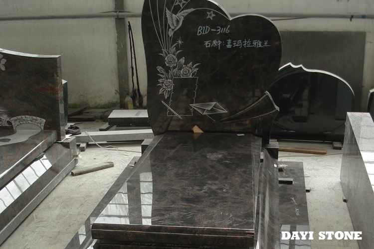 Himalayan Blue Granite Stone Tombstone - Dayi Stone